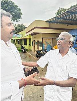 In Tribal welfare activities at Javadhu hills