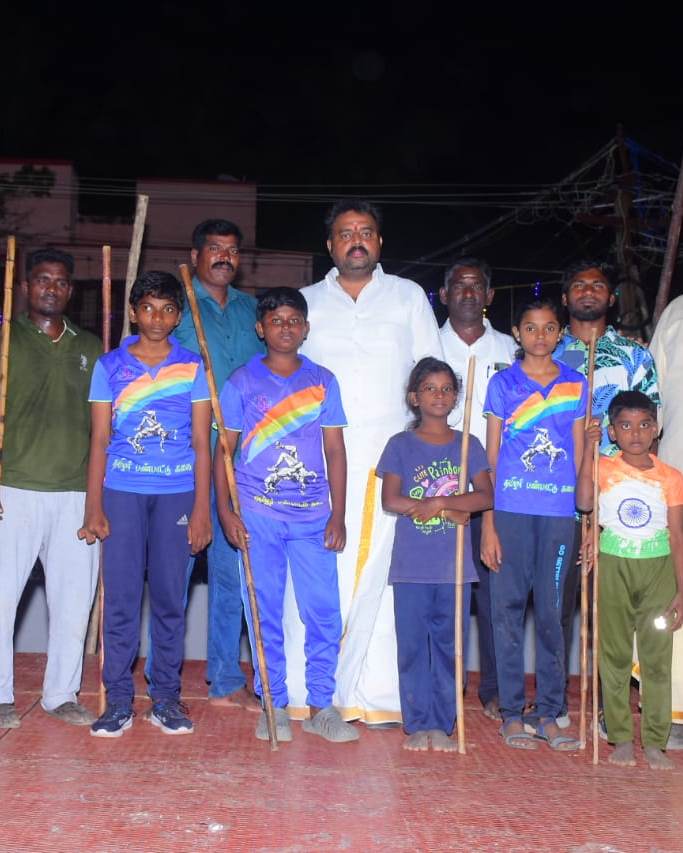 Felicitation of Sports children at Cuddalore during Pongal festival