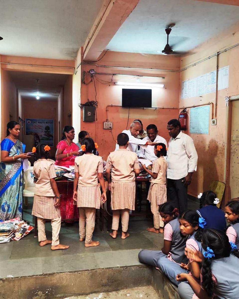 Providing Diwali Dresses To Home Children